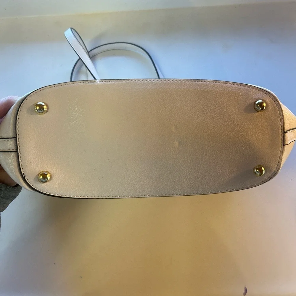 Anne Klein Woven Gold and Cream Tote‎ Bag